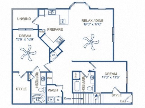 THE PARK AVENUE WITH ATTACHED DOUBLE-CAR GARAGE Floor Plan 15